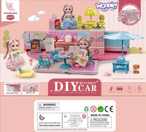 WOOPIE Kamper 2w1 Domek XXL Zestaw dla Lalek