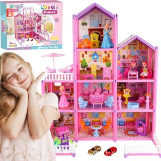 WOOPIE Mega Willa Domek dla Lalek LOVELY HOUSE 194 el.