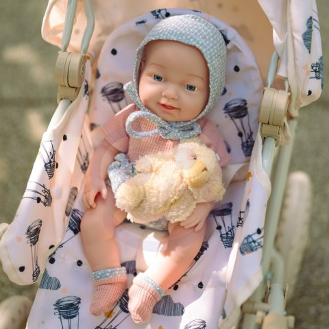 Lalka Bobas 36 cm w Ubranku z Misiem Akcesoria do Karmienia