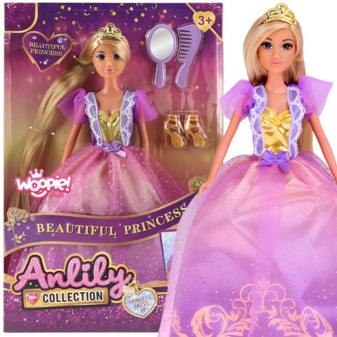 WOOPIE ROYAL Lalka Lili Księżniczka z Długimi Włosami i Akcesoriami