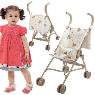 WOOPIE ROYAL Wózek Dla Lalek Spacerówka Vintage Teddy Bear