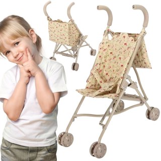 WOOPIE ROYAL Wózek dla Lalek Spacerówka Vintage Rose