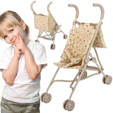 WOOPIE ROYAL Wózek dla Lalek Spacerówka Vintage Rose