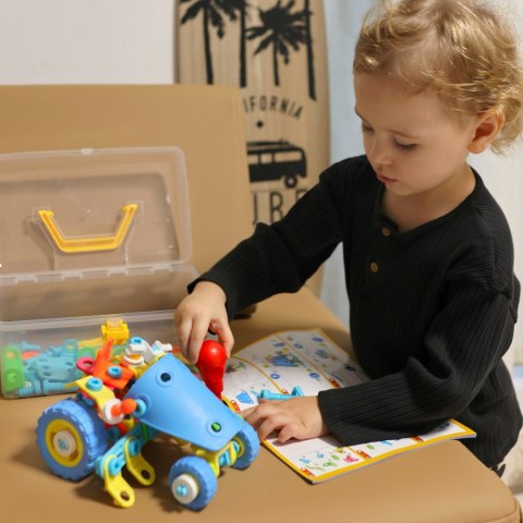 WOOPIE Zestaw Pojazdów Klocki Konstrukcyjny 6w1 STEM