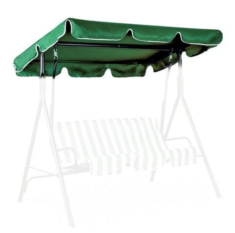 DASZEK DO HUŚTAWKI 166 X 112 CM WODOODPORNE POSZYCIE ZIELONY MODERNHOME