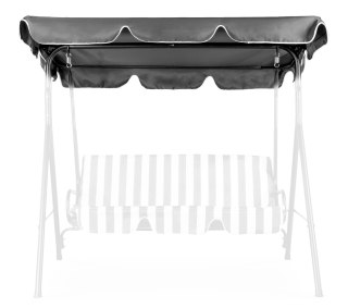 DASZEK DO HUŚTAWKI 188 X 110 CM WODOODPORNE POSZYCIE SZARY MODERNHOME