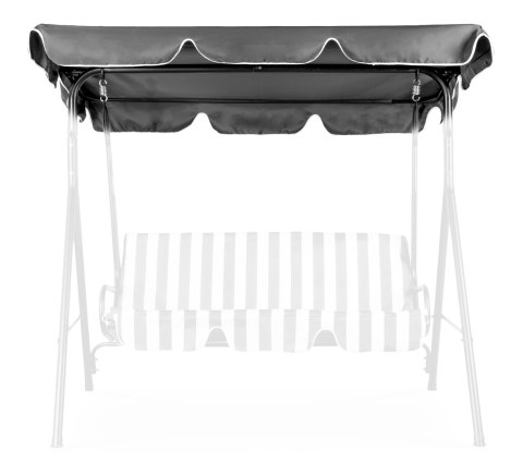 DASZEK DO HUŚTAWKI 210 X 145 CM WODOODPORNE POSZYCIE SZARY MODERNHOME