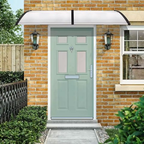 DASZEK NAD DRZWI 120X100 CM ZADASZENIE OSŁONA POLIWĘGLAN