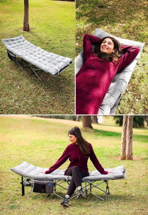 PODUSZKA NA KRZESŁO LEŻAK OGRODOWY SZARA 145 X 52 CM MODERNHOME