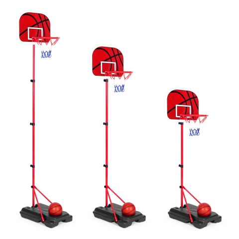 TABLICA Z KOSZEM DO KOSZYKÓWKI STOJĄCA REGULOWANA WYSOKOŚĆ PIŁKA POMPKA