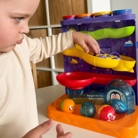 WOOPIE BABY Tor Kulkowy Kulodrom 3w1 Wbijak z Młoteczkiem Zjeżdżalnia dla Samochodzików