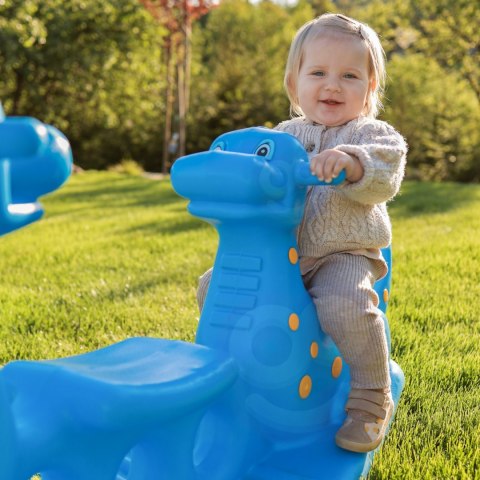 WOOPIE Bujak Wieloosobowy Dino Huśtawka Równoważna Niebieska