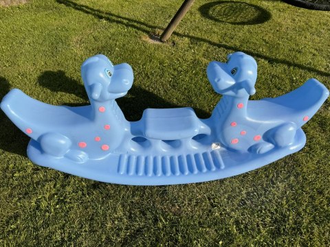 WOOPIE Bujak Wieloosobowy Dino Huśtawka Równoważna Niebieska