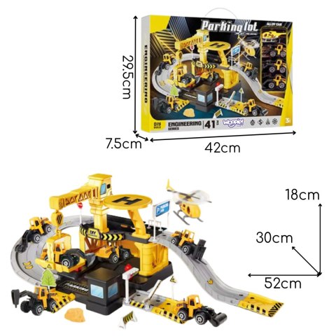 WOOPIE Garaż Parking Roboty Drogowe 41el.