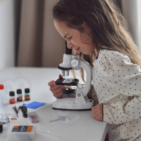 WOOPIE Mikroskop Cyfrowy LED Przybliżenie do 1200x Zestaw XXL z Adapterem do Smartfona