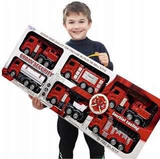 WOOPIE Zestaw Auta Straż Pożarna 6w1