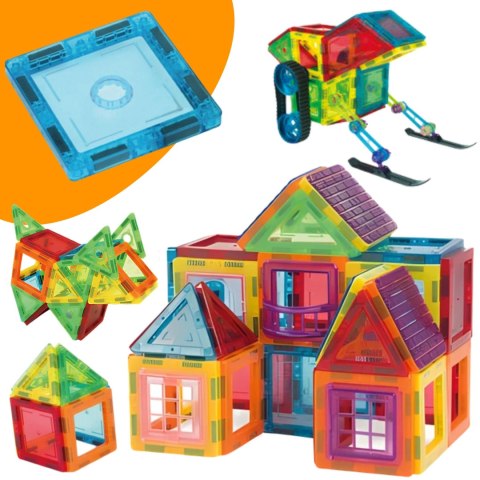 WOOPIE Klocki Magnetyczne 3D Edukacyjne Panele Dla Dzieci