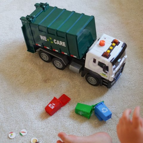 WOOPIE Śmieciarka Ciężarówka Segregacja Śmieci - skala 1:10