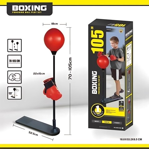 WOOPIE Zestaw Bokserski Stojąca Gruszka Regulowana 70-105 cm