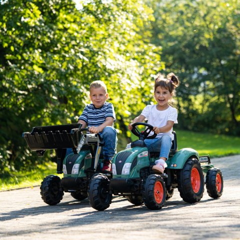 FALK Traktor Lander Zielony na Pedały z Przyczepką od 3 Lat