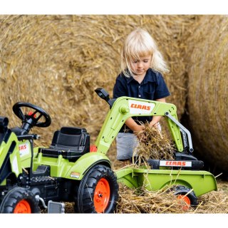 FALK Traktor z Przyczepą CLAAS Arion Backhoe ŁYŻKA + Ładowarka Od 2 Lat