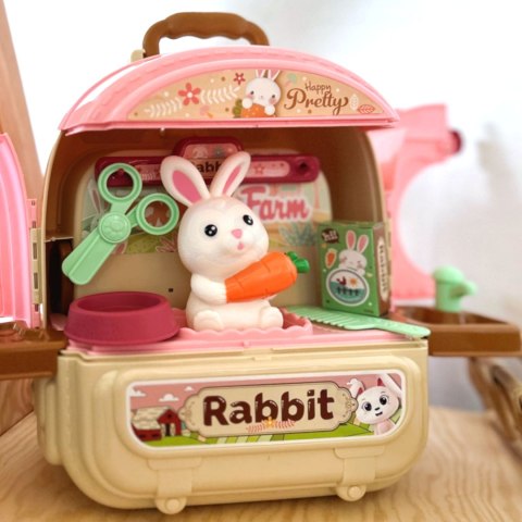 Królik w Plecaku 3w1 Farma Domek Ogródek