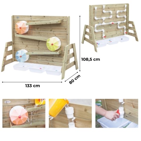 CLASSIC WORLD EDU Drewniana Ściana Zabawa Wodą