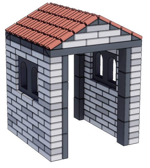 CLASSIC WORLD EDU Mega Klocki Konstrukcyjne z Miękkiej Pianki EVA - Dach do Budowania