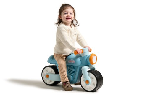 FALK Jeździk Biegowy Ciche Koła Motor Prem1er Retro Niebieski 1+