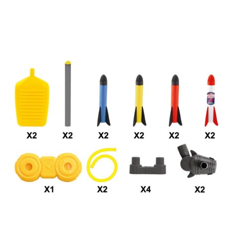 WOOPIE Podwójna Wyrzutnia Rakiet Piankowych 8szt.