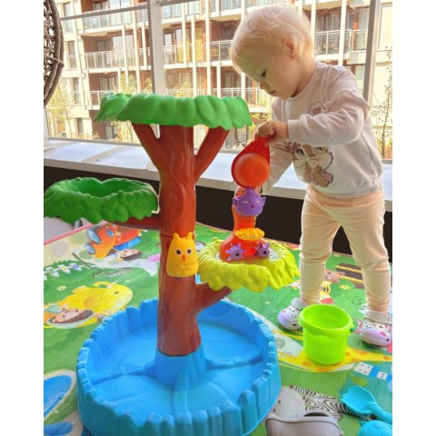 Stolik Wodny 2w1 Piaskownica Wesołe Drzewko 8 akc.