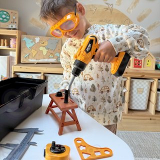 WOOPIE Zestaw Narzędzi Małego Majsterkowicza z Wkrętarką w Walizce 39el.