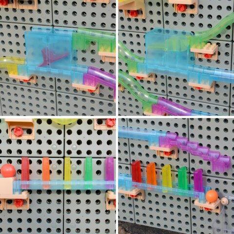 MASTERKIDZ Zestaw Konstrukcyjny Tor dla Piłek Tablica STEM 440elementów