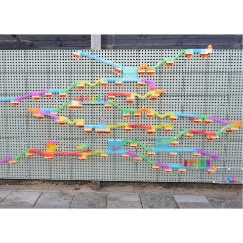 MASTERKIDZ Zestaw Konstrukcyjny Tor dla Piłek Tablica STEM 440elementów