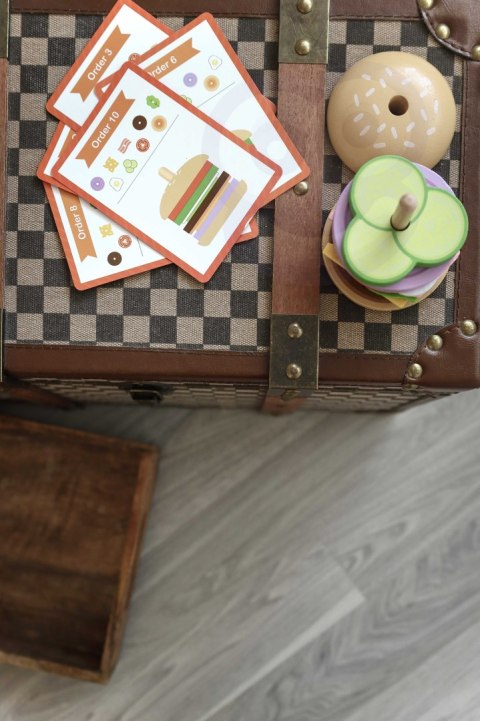 Drewniany Burger Restauracja Układanka dla Dzieci 15 el. Certyfikat FSC