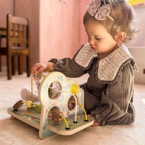 TOOKY TOY Drewniana Pętla Motoryczna Leśny Labirynt