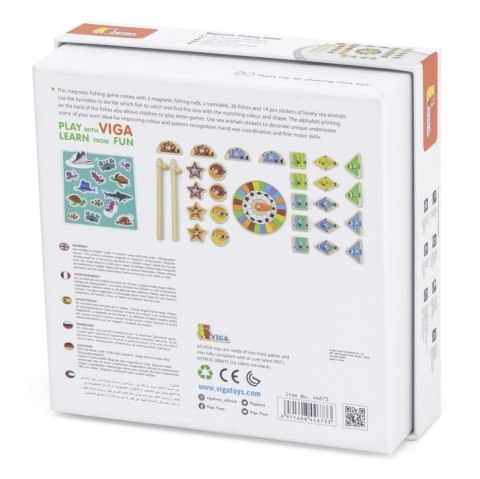 VIGA Gra Zestaw Magnetyczny Do Łowienia Rybek