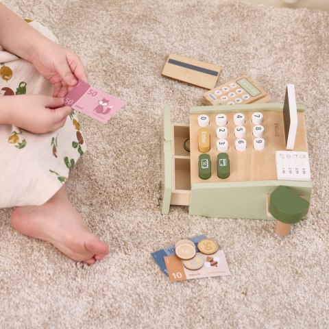 VIGA PolarB Drewniana Kasa Sklepowa Zielona