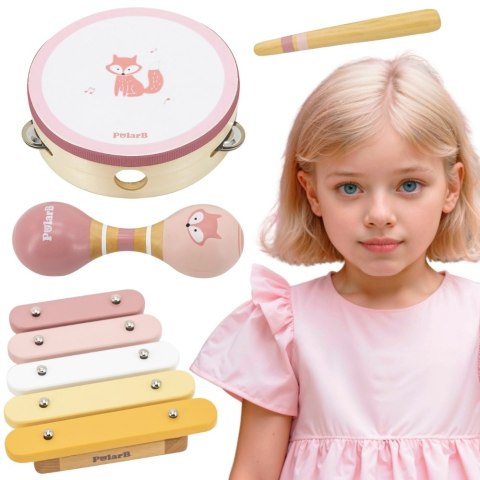 VIGA PolarB Zestaw Instrumentów Muzycznych Różowy