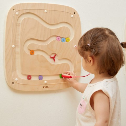 VIGA Drewniana Tablica Manipulacyjna Sensoryczna Przepływ Grawitacyjny
