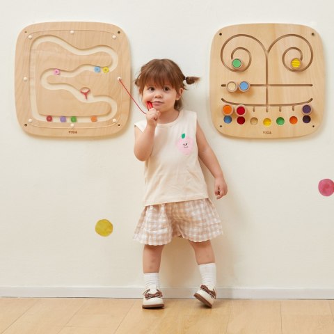 VIGA Drewniana Tablica Manipulacyjna Sensoryczna Przepływ Grawitacyjny