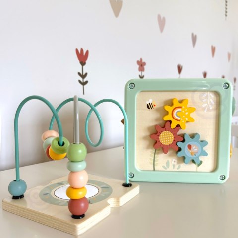 Drewniana Kostka Aktywności Multifunkcyjna Edukacyjna Sorter