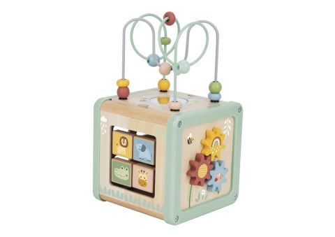 Drewniana Kostka Aktywności Multifunkcyjna Edukacyjna Sorter