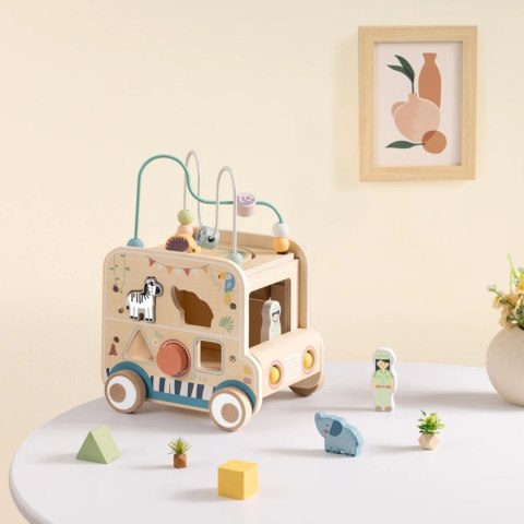 WOOPIE GREEN Drewniana Kostka Aktywności Samochód Terenowy Safari FSC