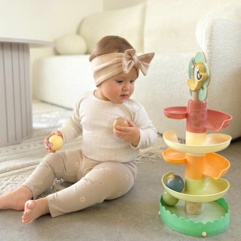 Drewniany Kulodrom Tor Kulkowy Sensoryczny Edukacyjny 6 el.