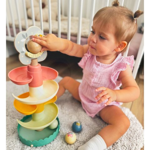 Drewniany Kulodrom Tor Kulkowy Sensoryczny Edukacyjny 6 el.