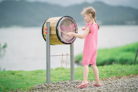 CLASSIC WORLD EDU Zestaw Bębenki XXL 2 szt. Instrument Perkusja Ogrodowa