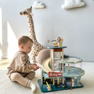 CLASSIC WORLD Wielopoziomowy Parking Auta Helikopter Dystybutor Myjnia + Akc.