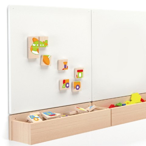 Viga Układanka drewniana puzzle magnetyczne - pojazdy Certyfikat FSC