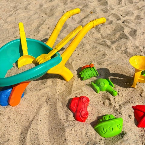 WOOPIE Taczka Ogrodowa Zestaw do Piasku 10 el.